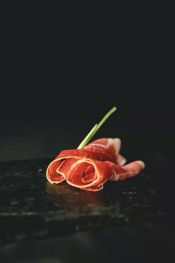 Detalle de jamón crudo Sarria
