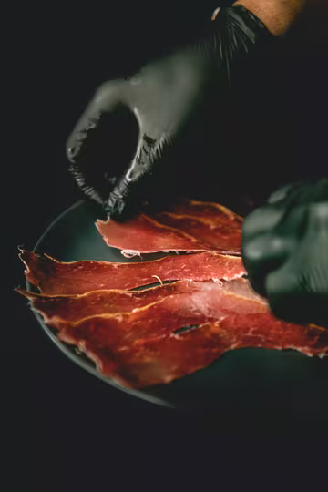 Fetas de jamón crudo Sarria