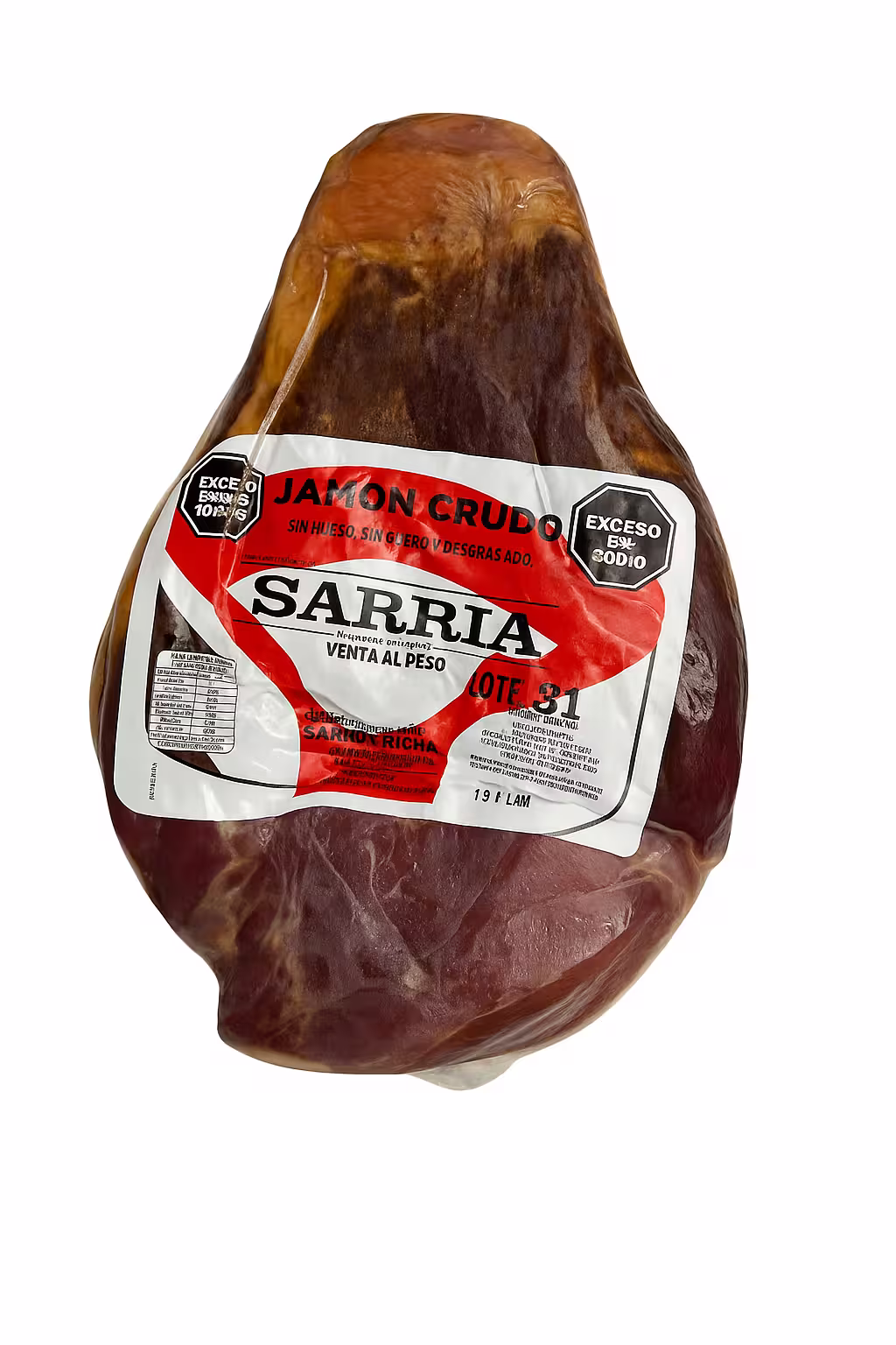 Jamón crudo parma Sarria