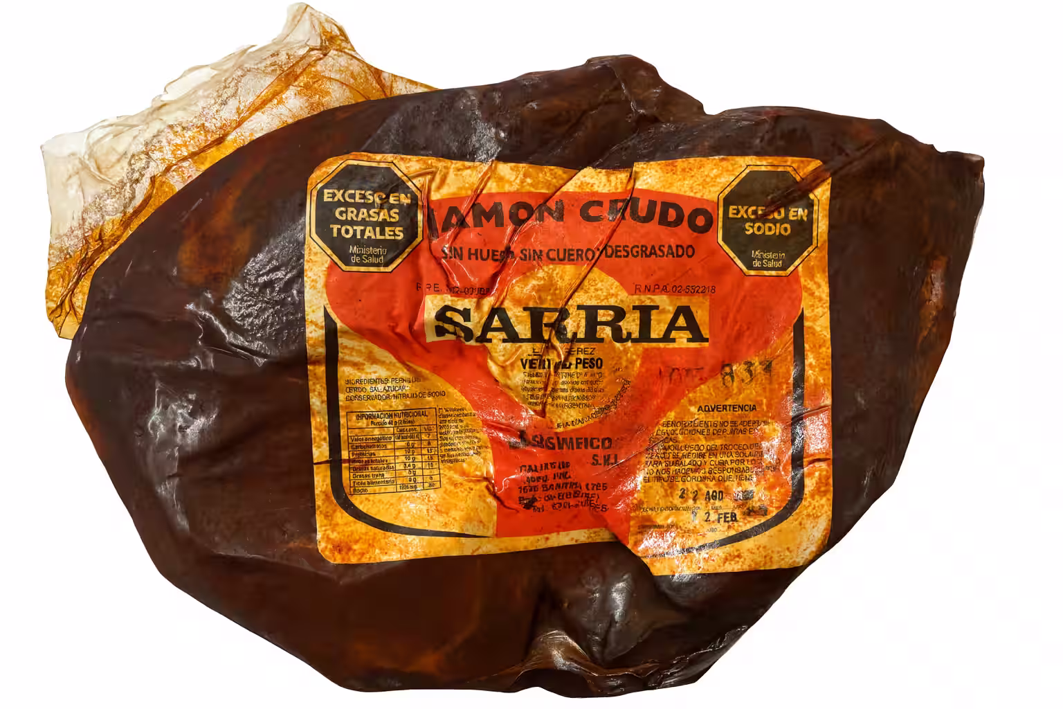 Jamón crudo serrano Sarria