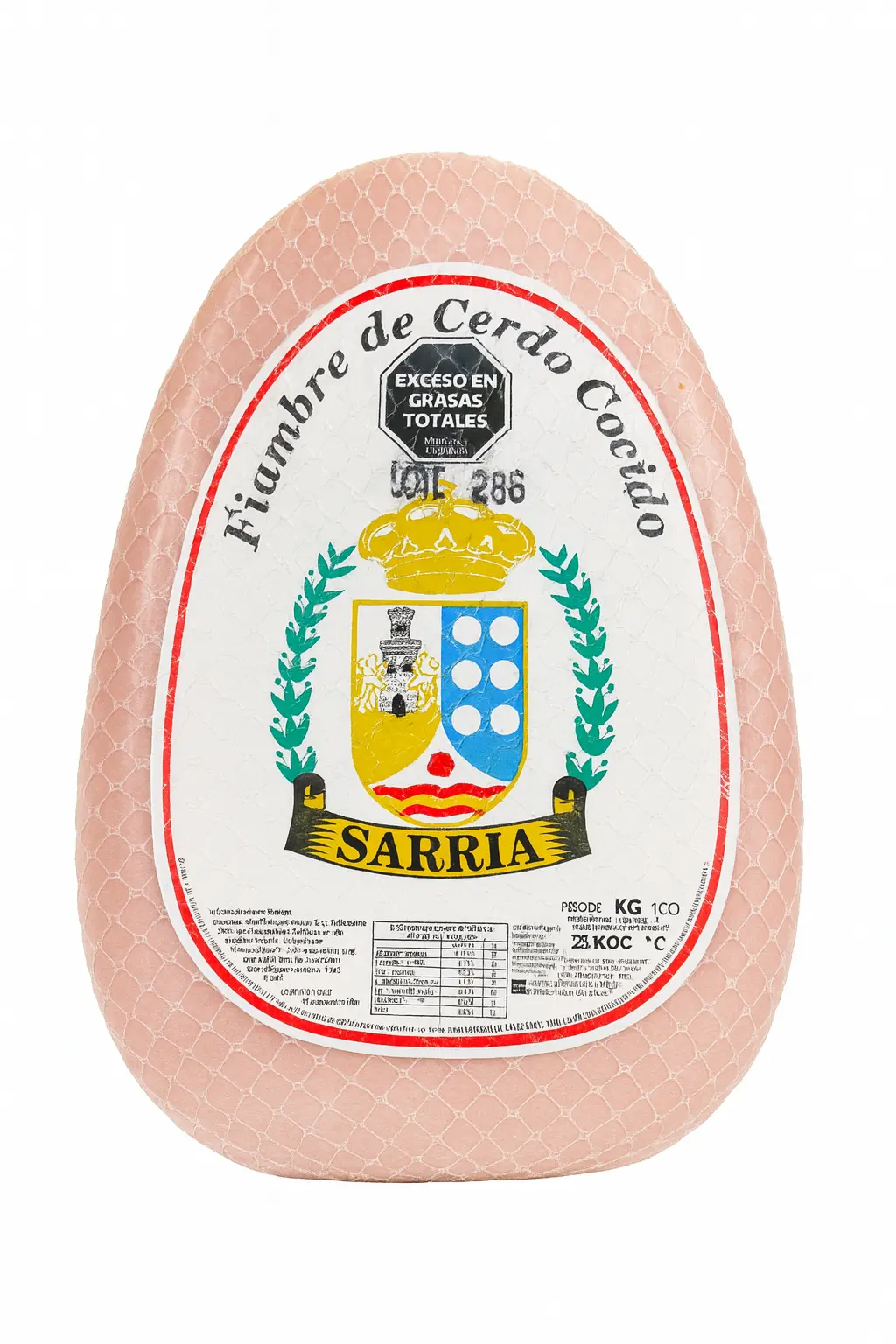 Fiambre de cerdo cocido Sarria